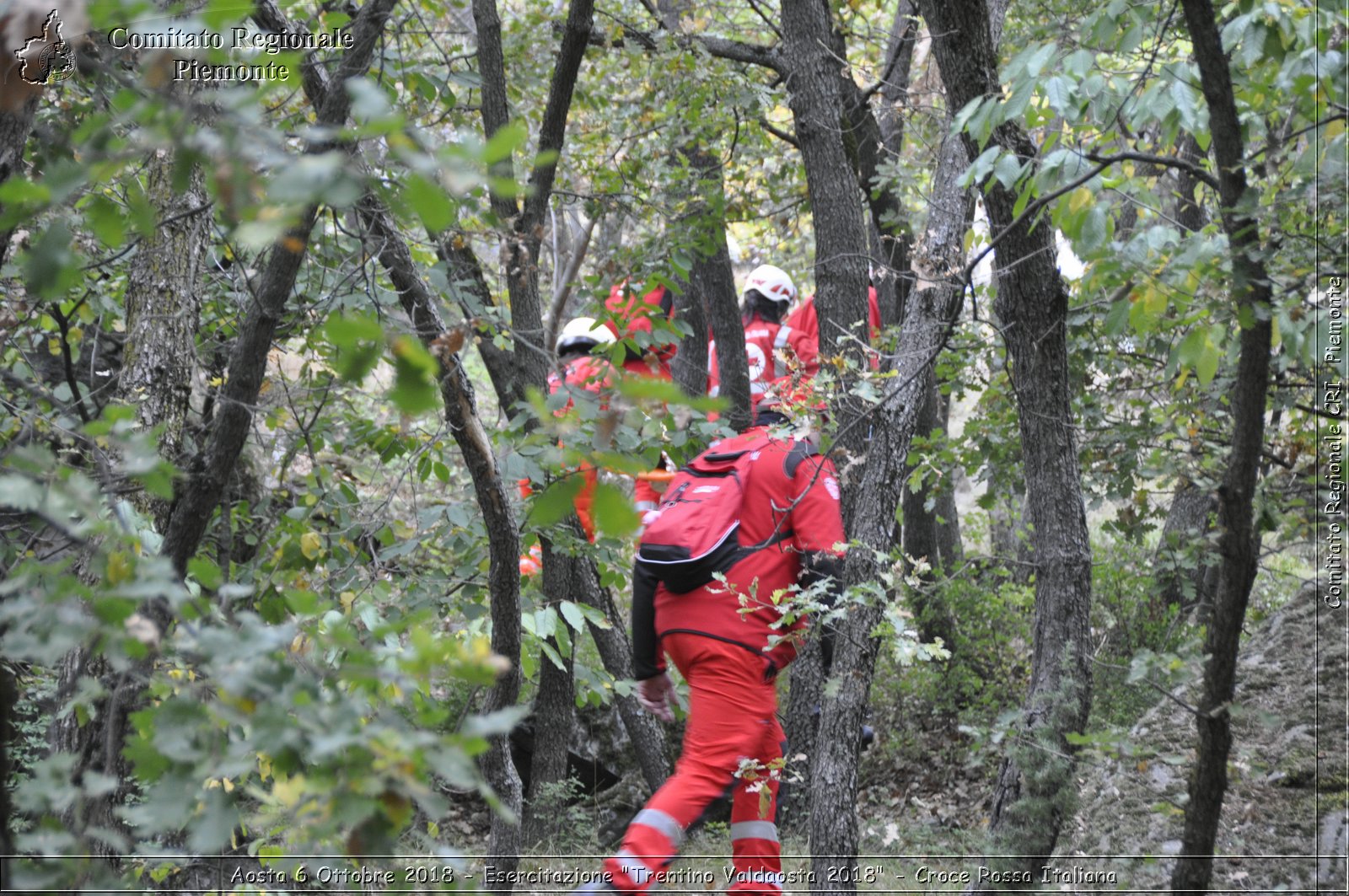 Aosta 6 Ottobre 2018 - Esercitazione "Trentino Valdaosta 2018" - Croce Rossa Italiana- Comitato Regionale del Piemonte