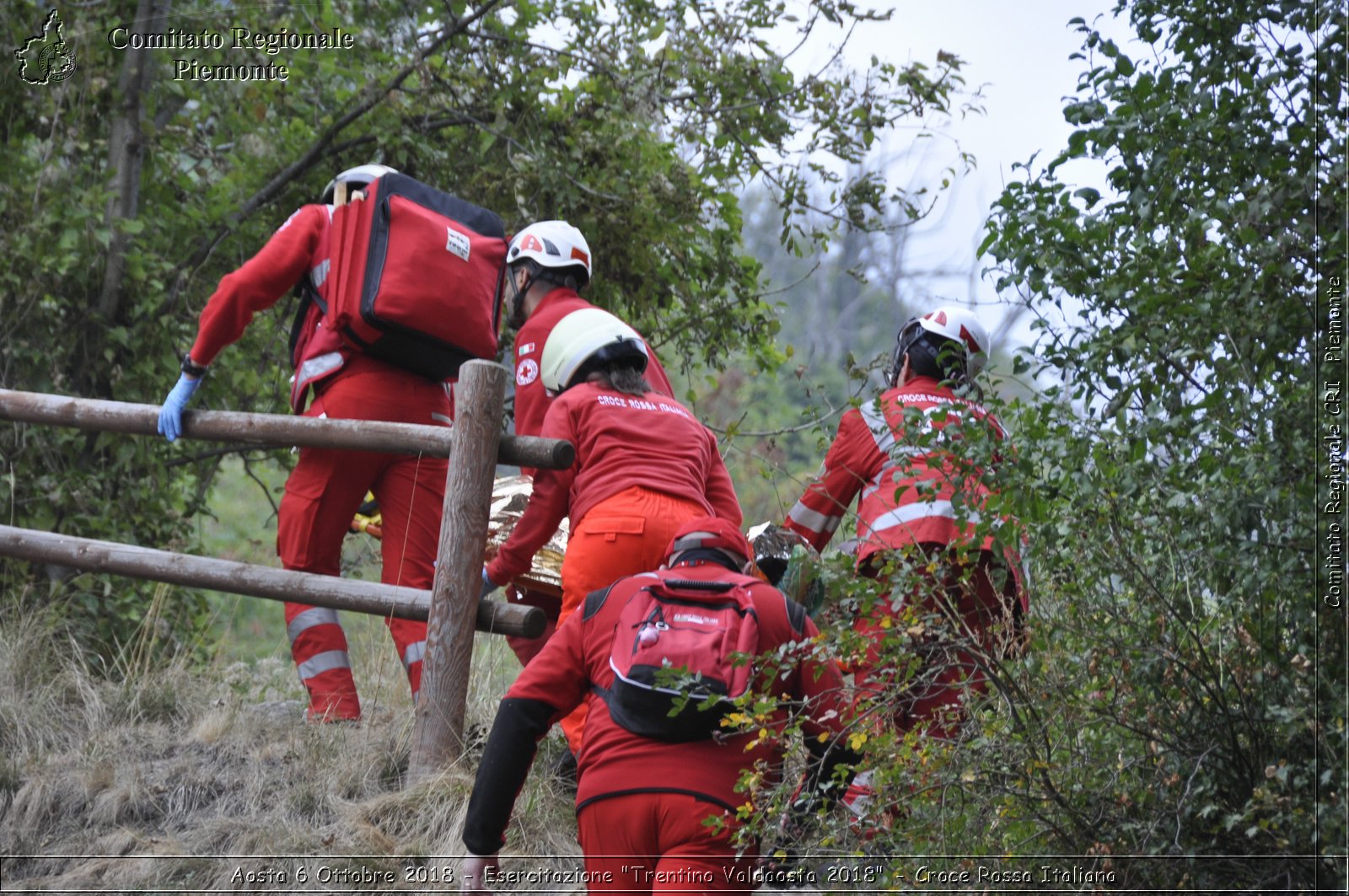 Aosta 6 Ottobre 2018 - Esercitazione "Trentino Valdaosta 2018" - Croce Rossa Italiana- Comitato Regionale del Piemonte