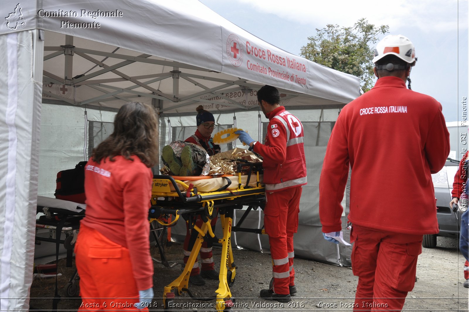 Aosta 6 Ottobre 2018 - Esercitazione "Trentino Valdaosta 2018" - Croce Rossa Italiana- Comitato Regionale del Piemonte