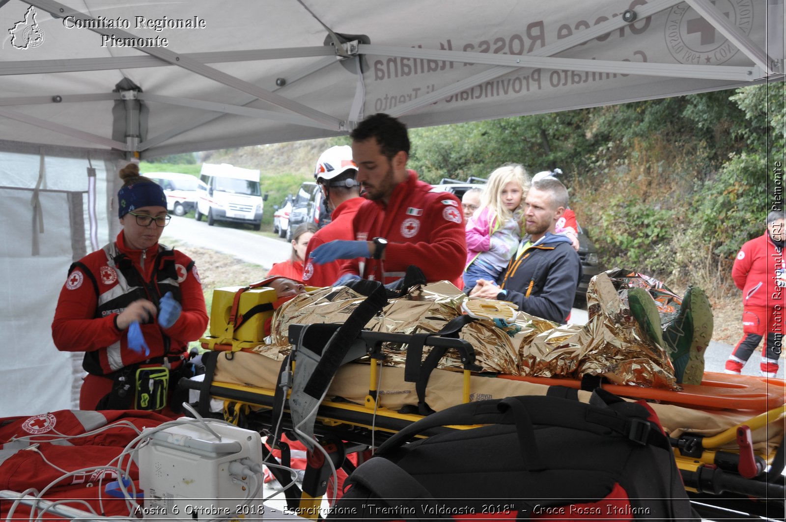 Aosta 6 Ottobre 2018 - Esercitazione "Trentino Valdaosta 2018" - Croce Rossa Italiana- Comitato Regionale del Piemonte