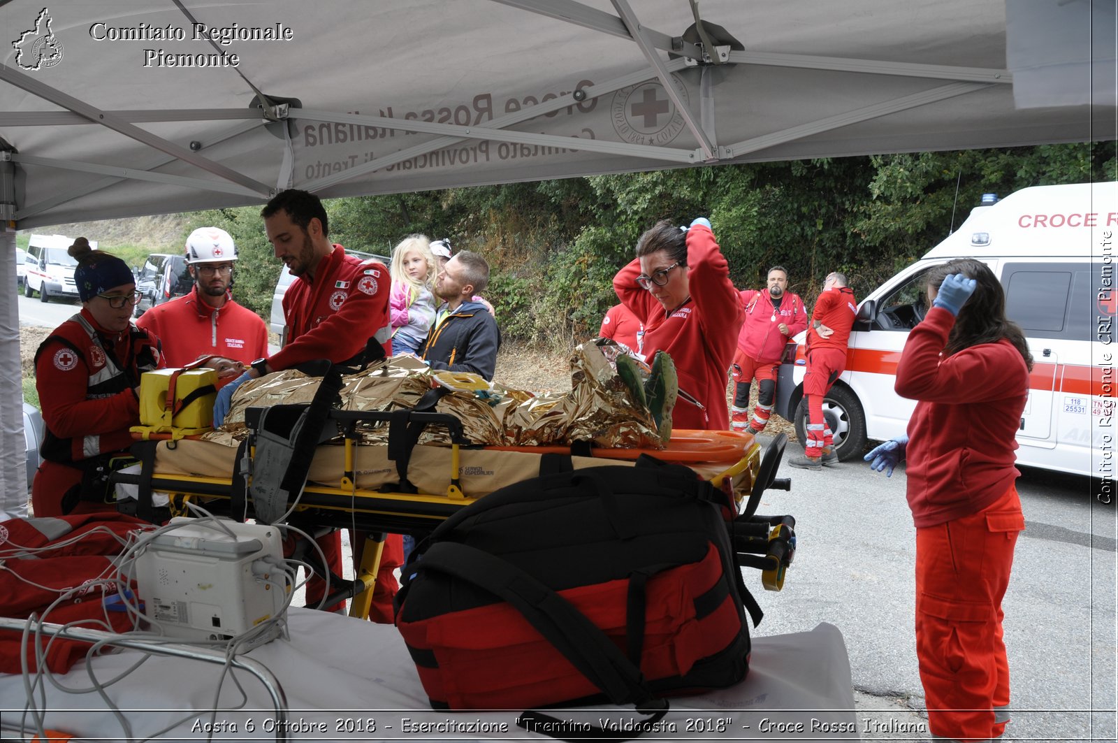 Aosta 6 Ottobre 2018 - Esercitazione "Trentino Valdaosta 2018" - Croce Rossa Italiana- Comitato Regionale del Piemonte