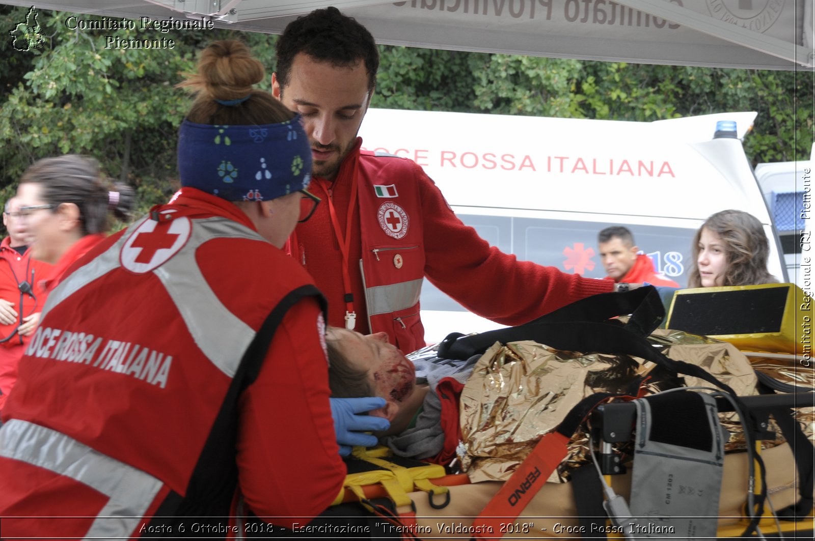 Aosta 6 Ottobre 2018 - Esercitazione "Trentino Valdaosta 2018" - Croce Rossa Italiana- Comitato Regionale del Piemonte