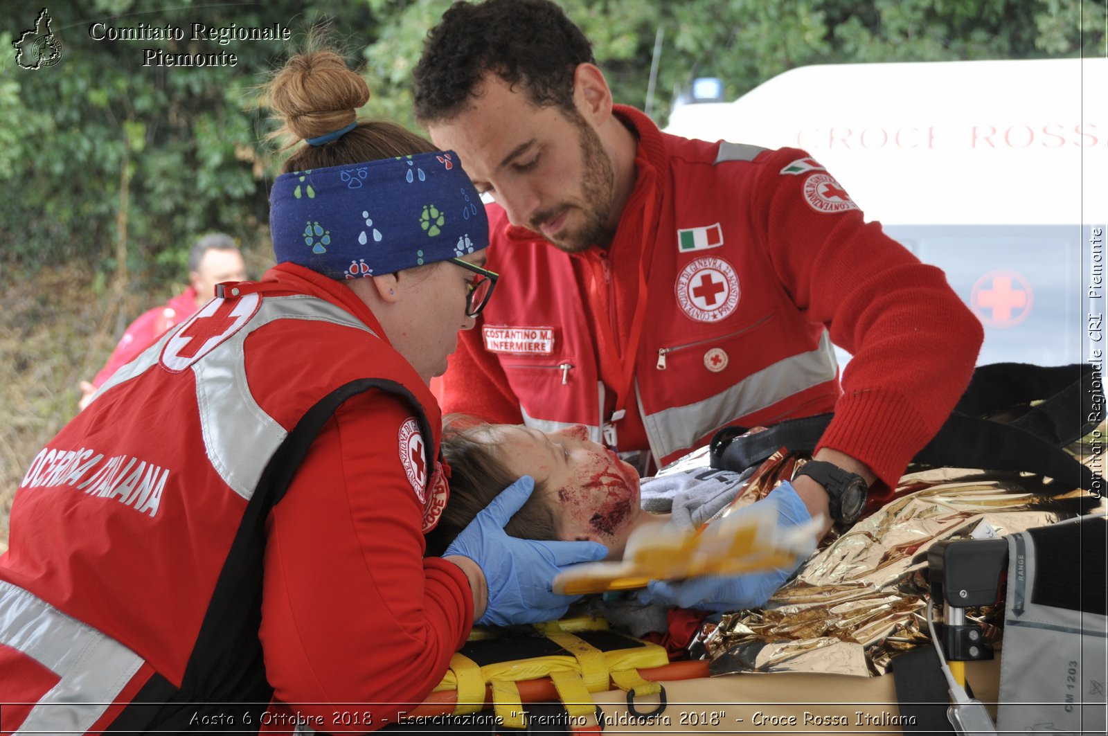 Aosta 6 Ottobre 2018 - Esercitazione "Trentino Valdaosta 2018" - Croce Rossa Italiana- Comitato Regionale del Piemonte