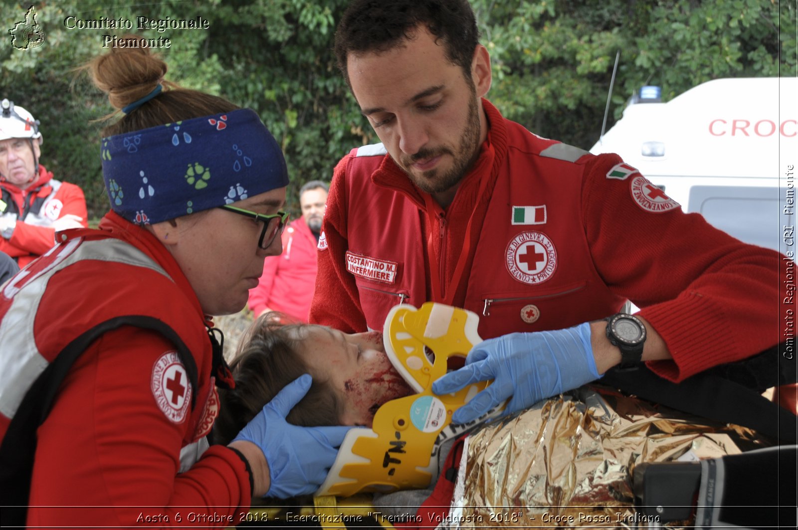 Aosta 6 Ottobre 2018 - Esercitazione "Trentino Valdaosta 2018" - Croce Rossa Italiana- Comitato Regionale del Piemonte