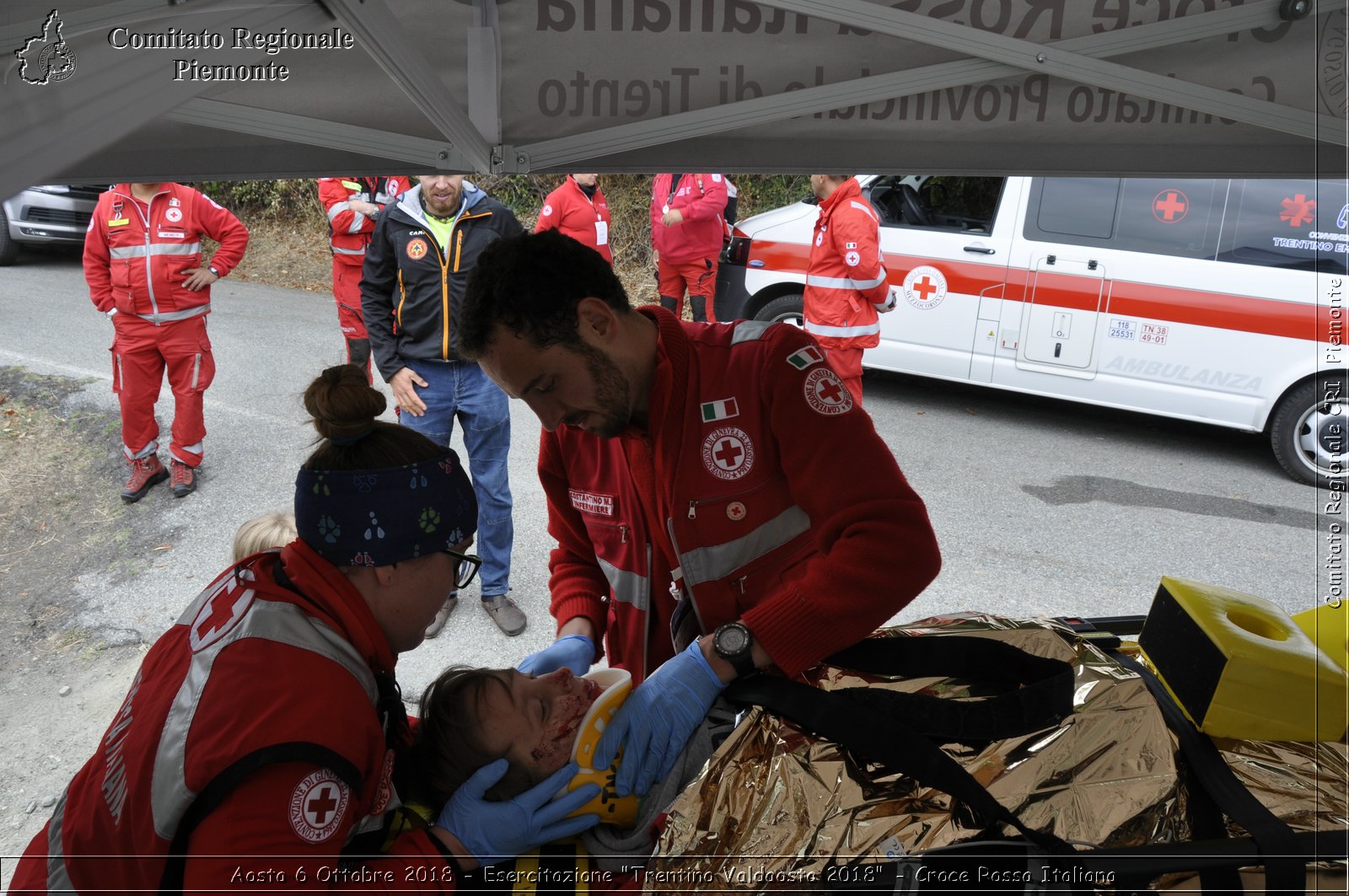 Aosta 6 Ottobre 2018 - Esercitazione "Trentino Valdaosta 2018" - Croce Rossa Italiana- Comitato Regionale del Piemonte