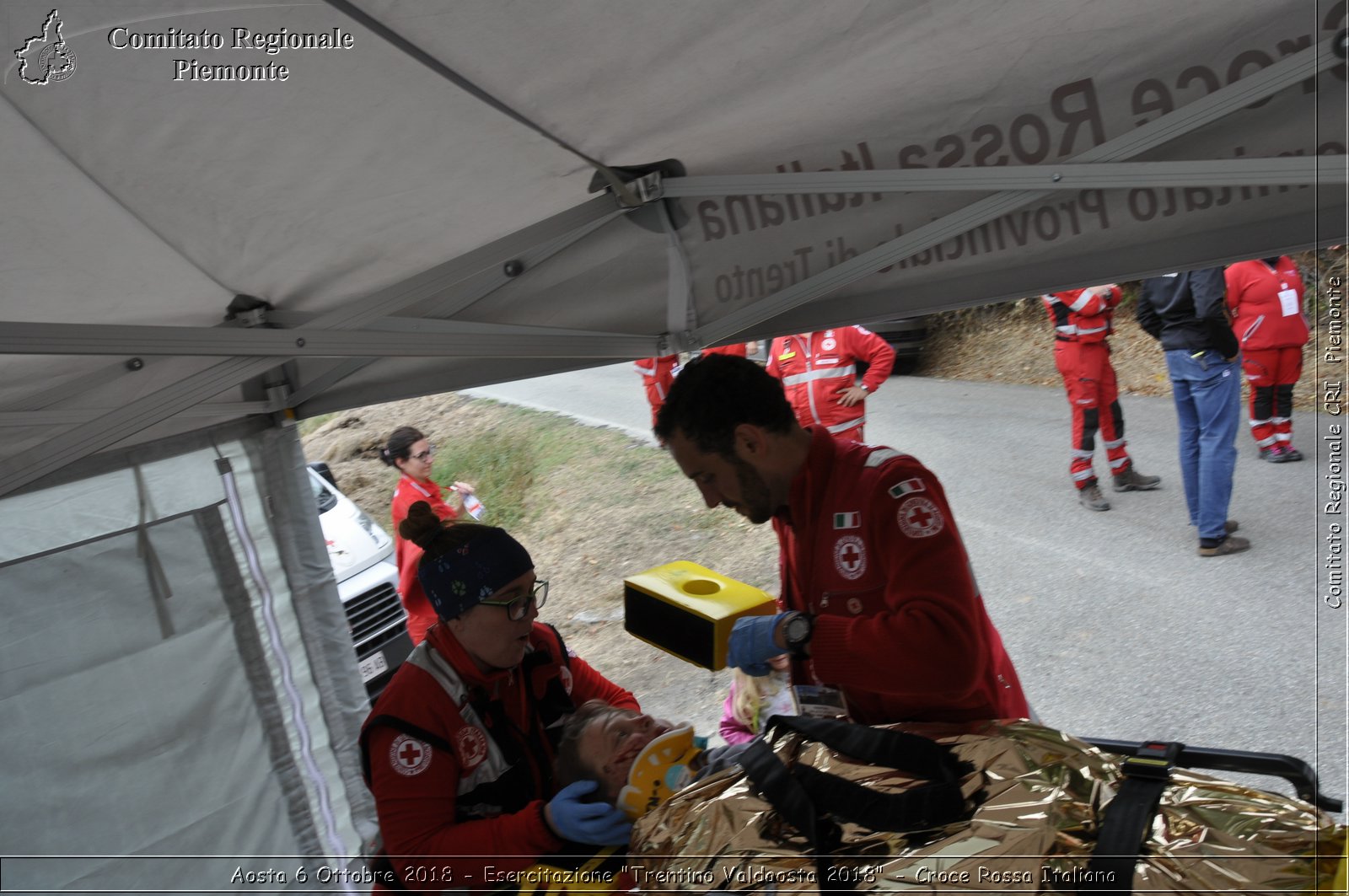 Aosta 6 Ottobre 2018 - Esercitazione "Trentino Valdaosta 2018" - Croce Rossa Italiana- Comitato Regionale del Piemonte