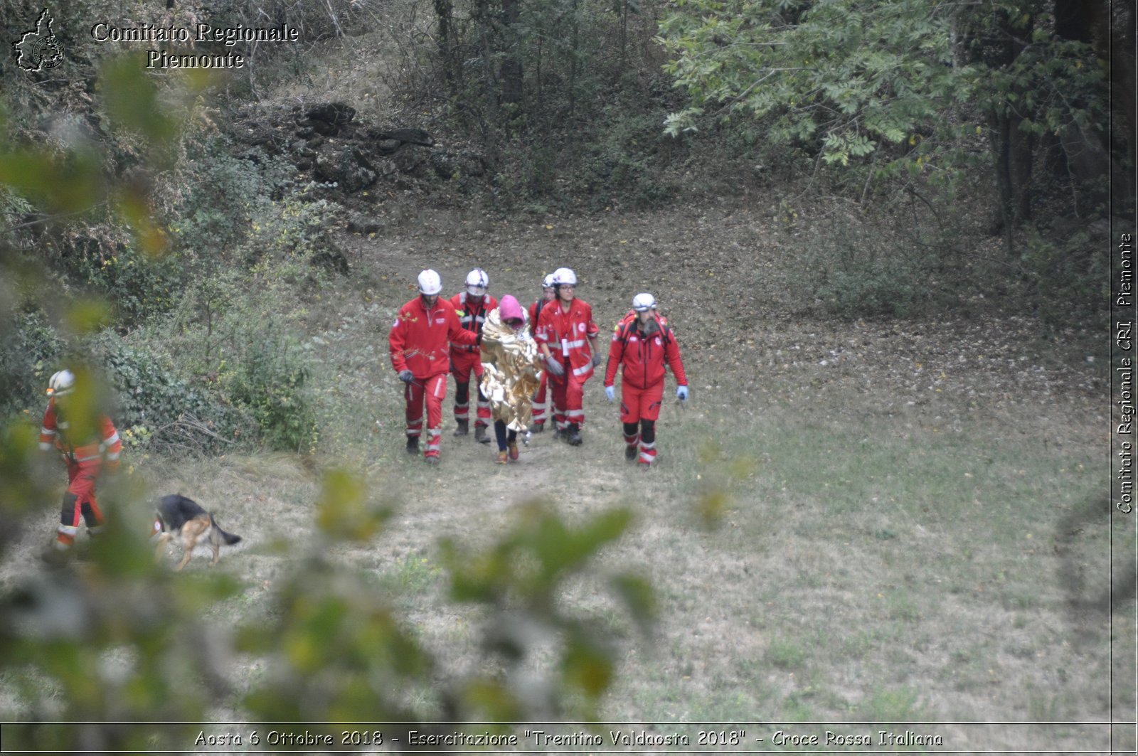 Aosta 6 Ottobre 2018 - Esercitazione "Trentino Valdaosta 2018" - Croce Rossa Italiana- Comitato Regionale del Piemonte