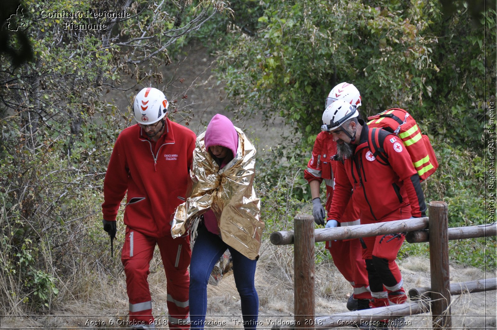 Aosta 6 Ottobre 2018 - Esercitazione "Trentino Valdaosta 2018" - Croce Rossa Italiana- Comitato Regionale del Piemonte