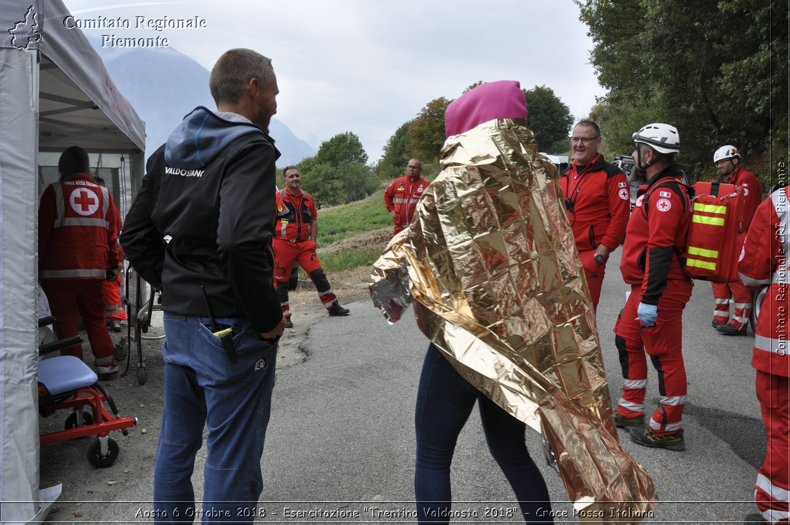 Aosta 6 Ottobre 2018 - Esercitazione "Trentino Valdaosta 2018" - Croce Rossa Italiana- Comitato Regionale del Piemonte