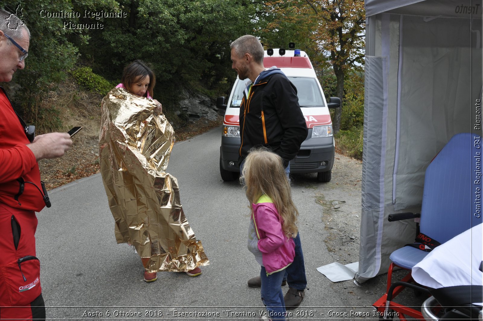 Aosta 6 Ottobre 2018 - Esercitazione "Trentino Valdaosta 2018" - Croce Rossa Italiana- Comitato Regionale del Piemonte