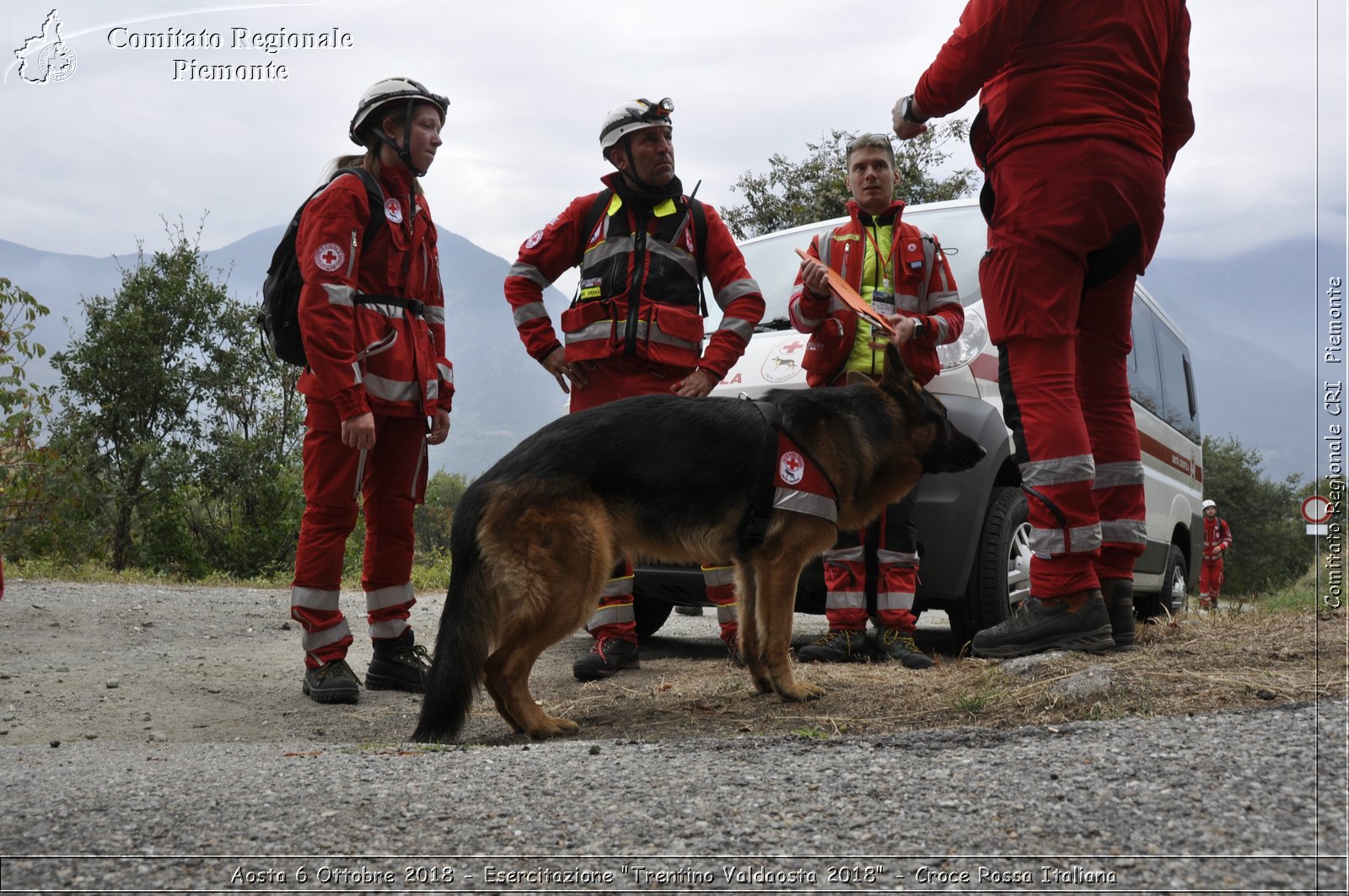 Aosta 6 Ottobre 2018 - Esercitazione "Trentino Valdaosta 2018" - Croce Rossa Italiana- Comitato Regionale del Piemonte