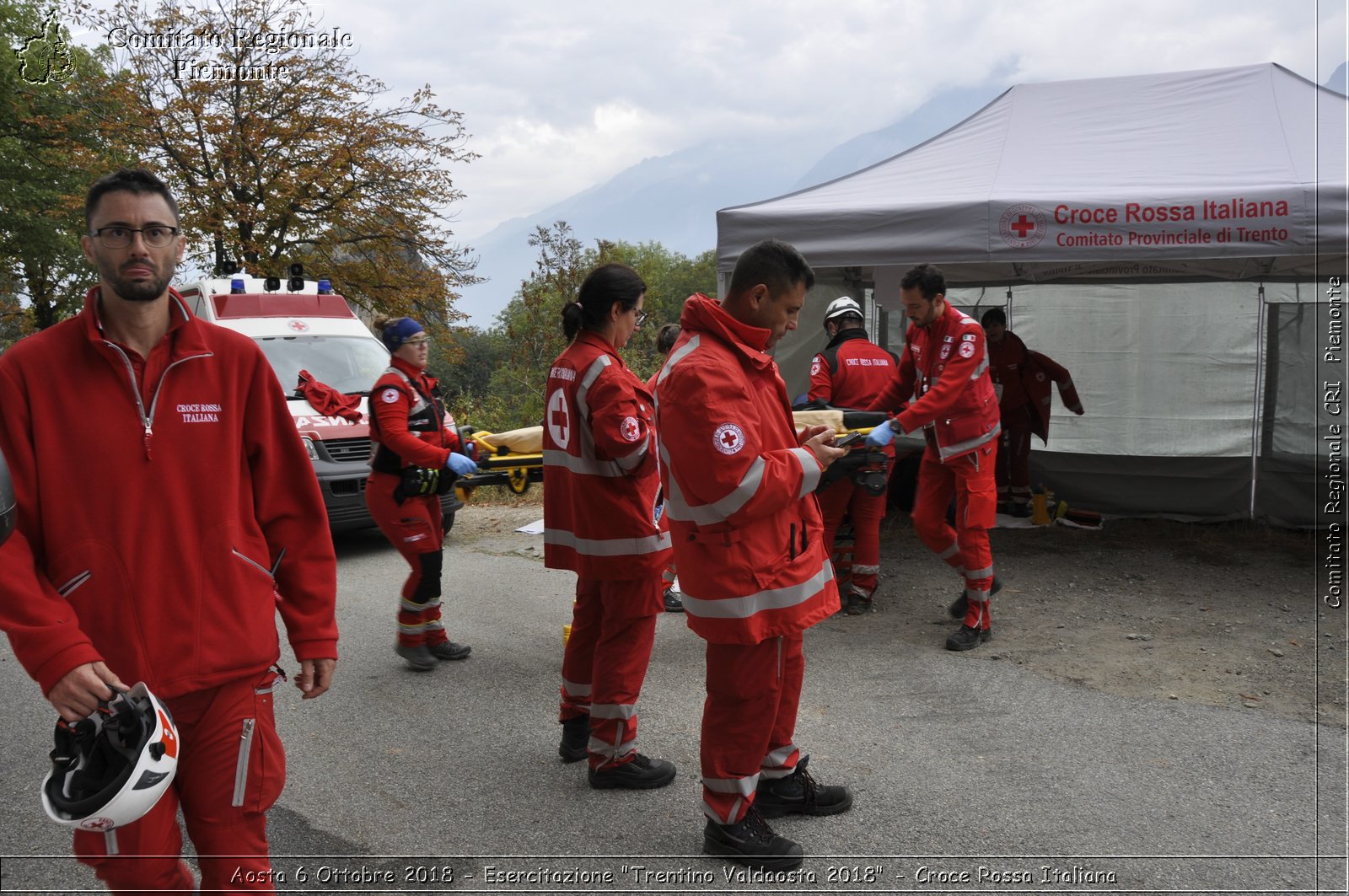 Aosta 6 Ottobre 2018 - Esercitazione "Trentino Valdaosta 2018" - Croce Rossa Italiana- Comitato Regionale del Piemonte