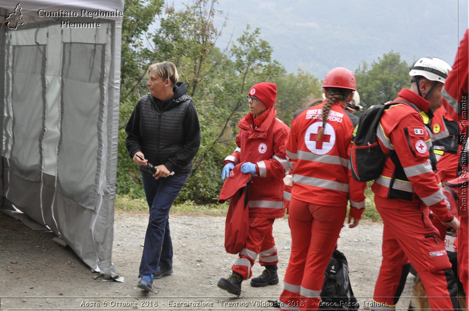 Aosta 6 Ottobre 2018 - Esercitazione "Trentino Valdaosta 2018" - Croce Rossa Italiana- Comitato Regionale del Piemonte