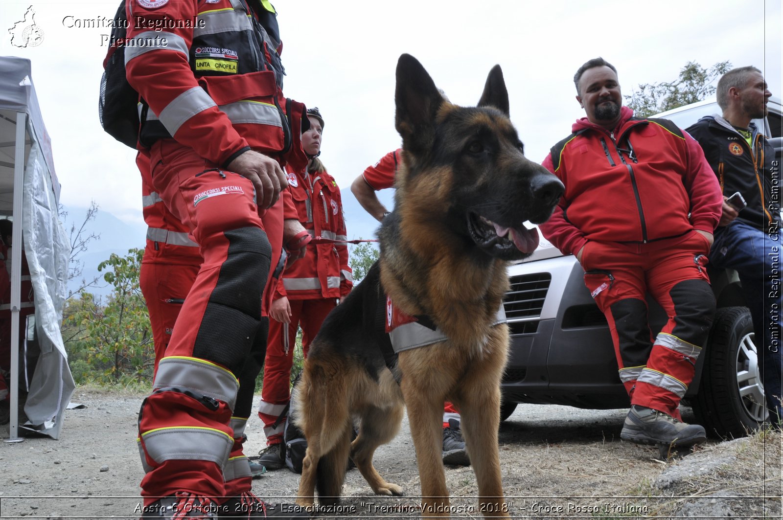 Aosta 6 Ottobre 2018 - Esercitazione "Trentino Valdaosta 2018" - Croce Rossa Italiana- Comitato Regionale del Piemonte