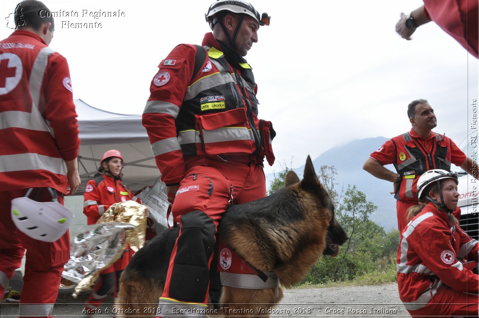 Aosta 6 Ottobre 2018 - Esercitazione "Trentino Valdaosta 2018" - Croce Rossa Italiana- Comitato Regionale del Piemonte