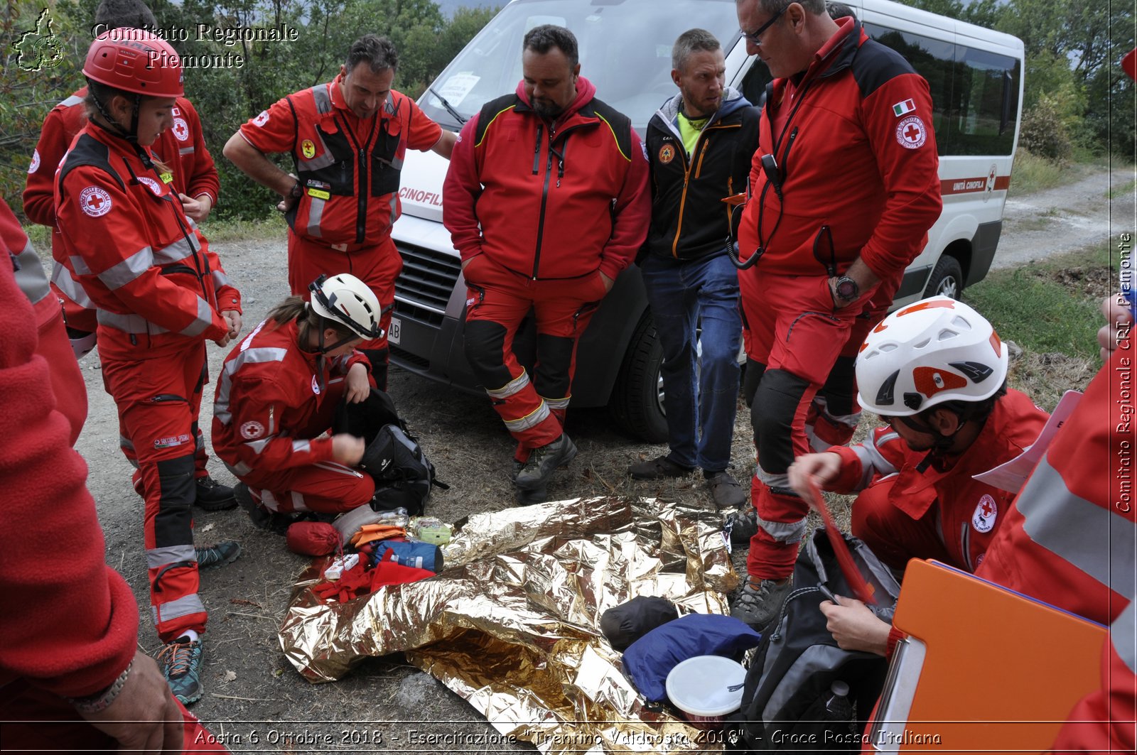 Aosta 6 Ottobre 2018 - Esercitazione "Trentino Valdaosta 2018" - Croce Rossa Italiana- Comitato Regionale del Piemonte