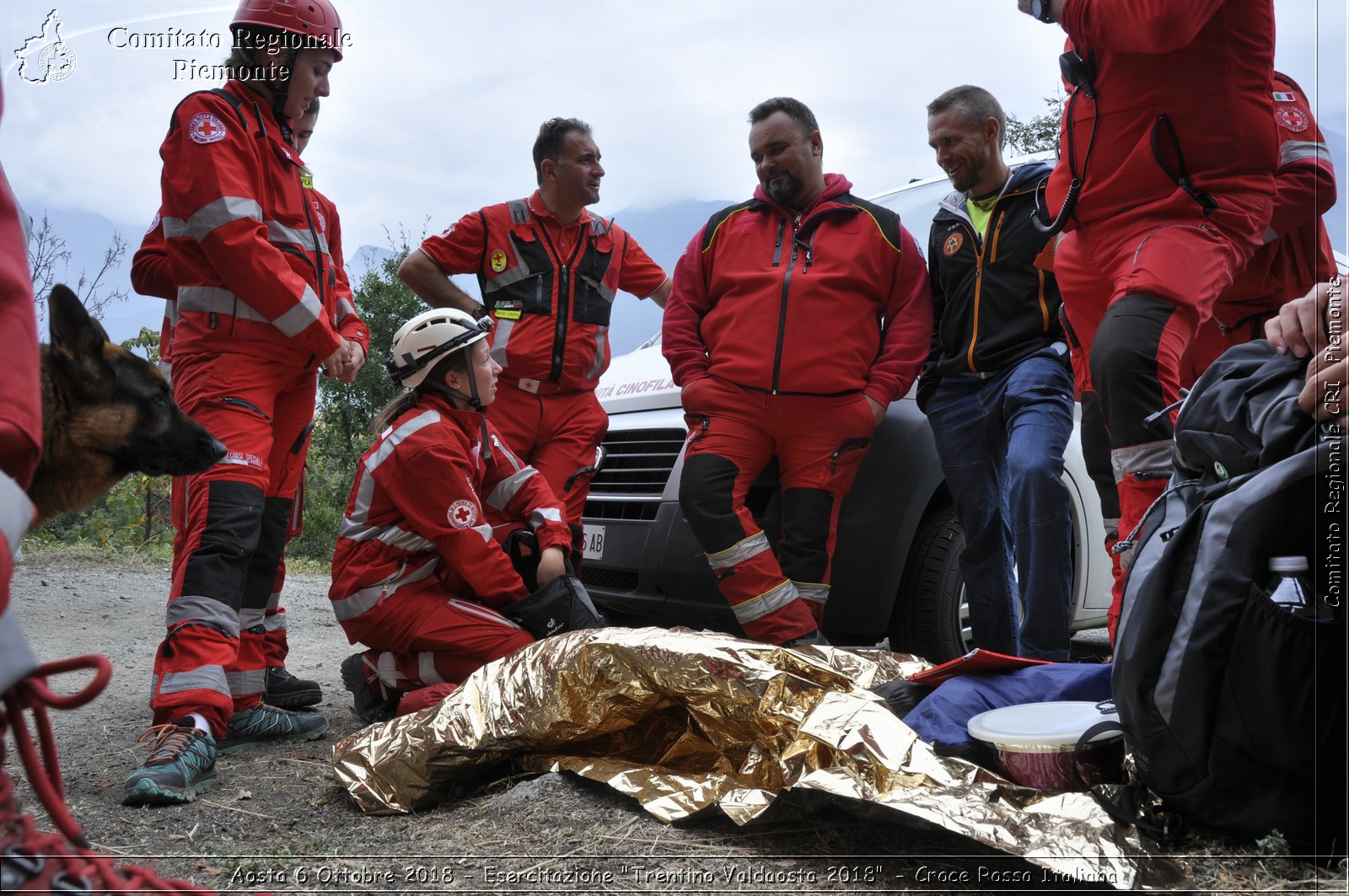 Aosta 6 Ottobre 2018 - Esercitazione "Trentino Valdaosta 2018" - Croce Rossa Italiana- Comitato Regionale del Piemonte