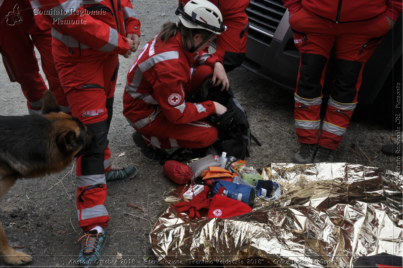 Aosta 6 Ottobre 2018 - Esercitazione "Trentino Valdaosta 2018" - Croce Rossa Italiana- Comitato Regionale del Piemonte