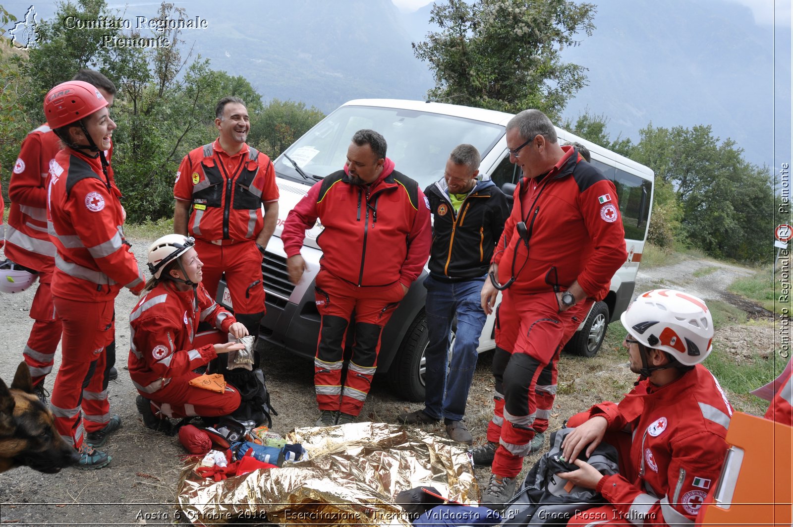 Aosta 6 Ottobre 2018 - Esercitazione "Trentino Valdaosta 2018" - Croce Rossa Italiana- Comitato Regionale del Piemonte