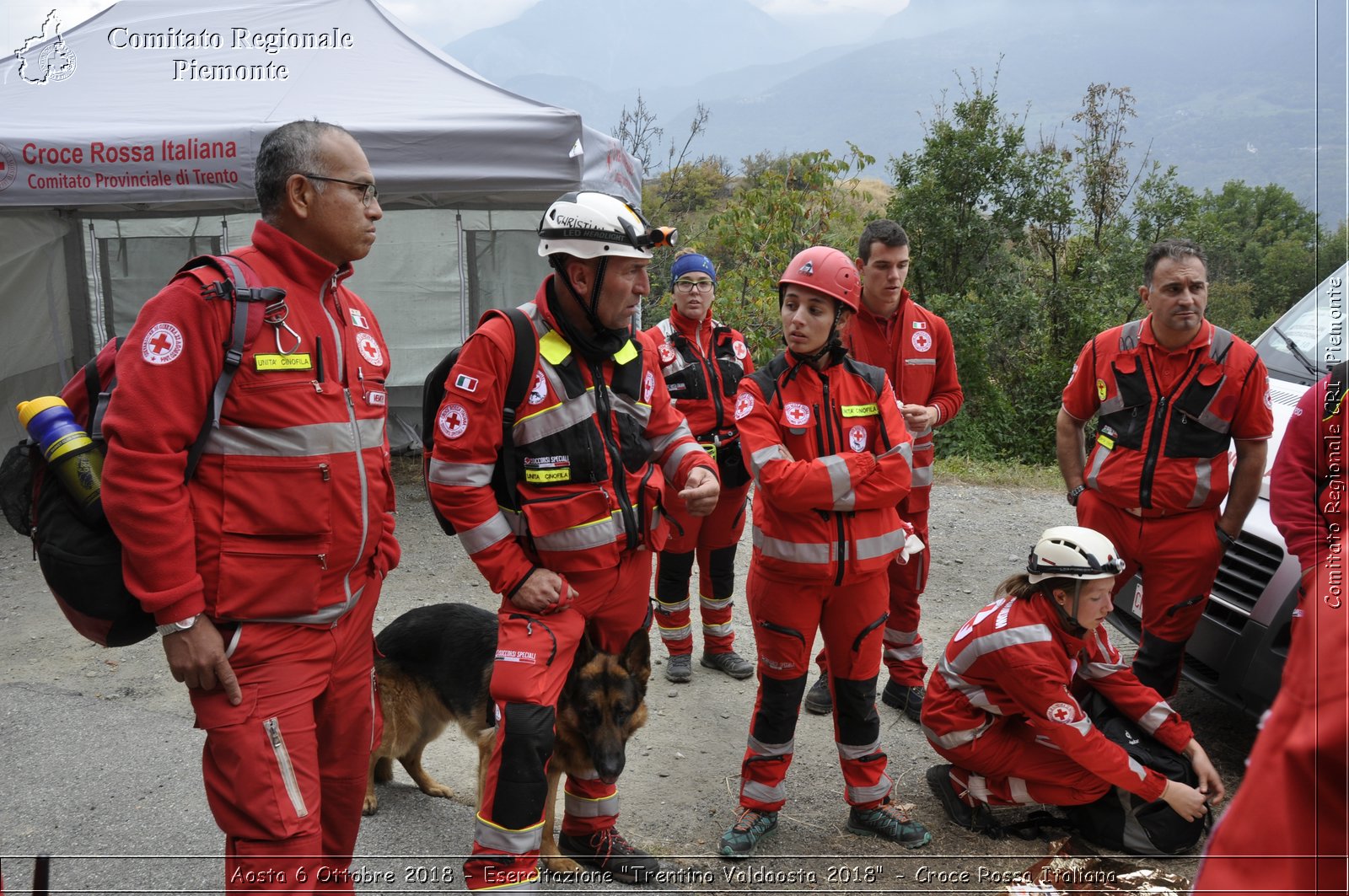 Aosta 6 Ottobre 2018 - Esercitazione "Trentino Valdaosta 2018" - Croce Rossa Italiana- Comitato Regionale del Piemonte