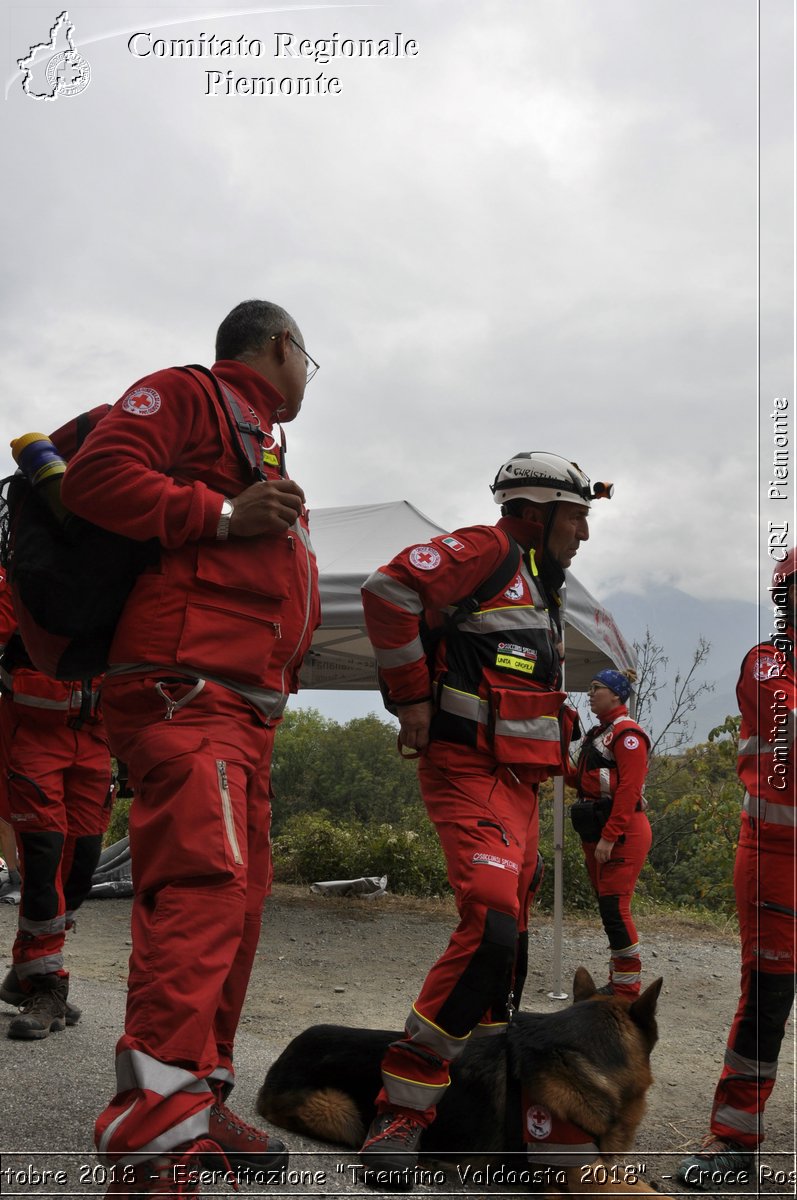 Aosta 6 Ottobre 2018 - Esercitazione "Trentino Valdaosta 2018" - Croce Rossa Italiana- Comitato Regionale del Piemonte