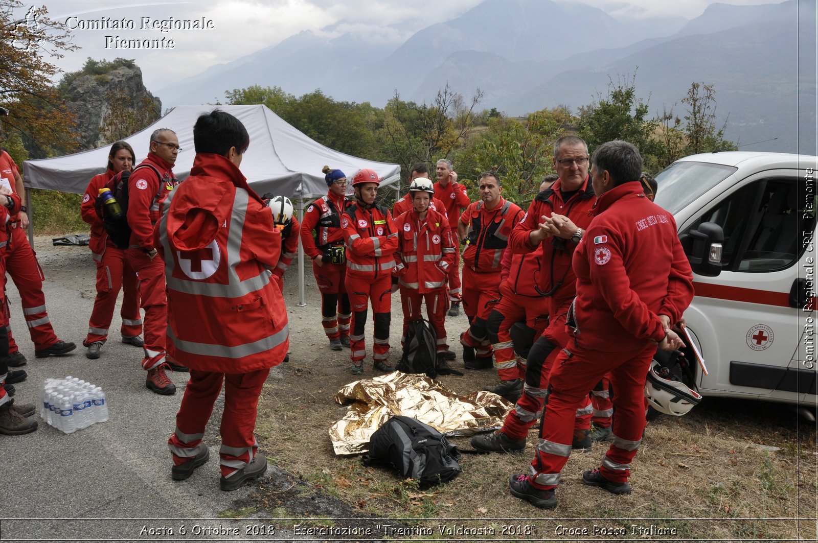 Aosta 6 Ottobre 2018 - Esercitazione "Trentino Valdaosta 2018" - Croce Rossa Italiana- Comitato Regionale del Piemonte