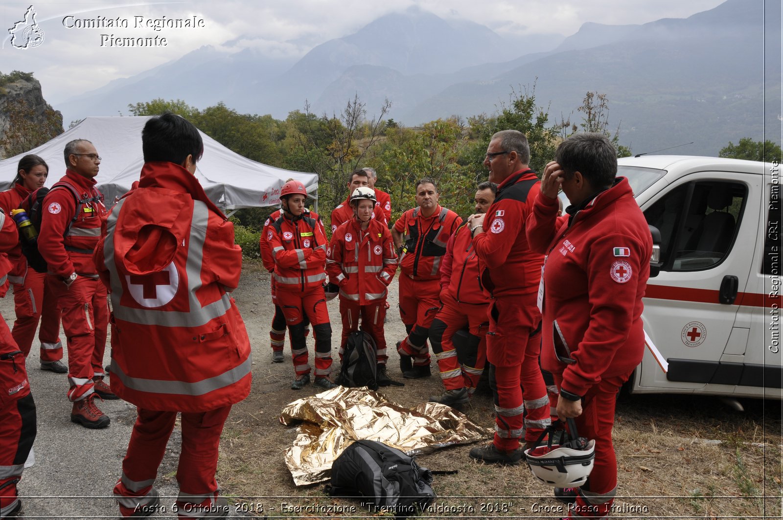 Aosta 6 Ottobre 2018 - Esercitazione "Trentino Valdaosta 2018" - Croce Rossa Italiana- Comitato Regionale del Piemonte