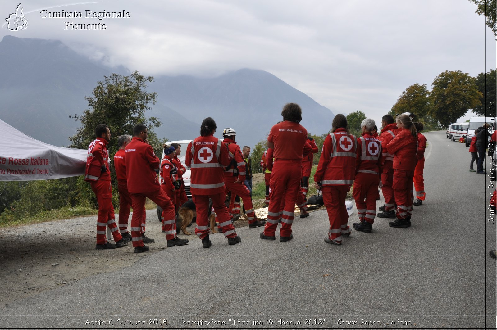 Aosta 6 Ottobre 2018 - Esercitazione "Trentino Valdaosta 2018" - Croce Rossa Italiana- Comitato Regionale del Piemonte