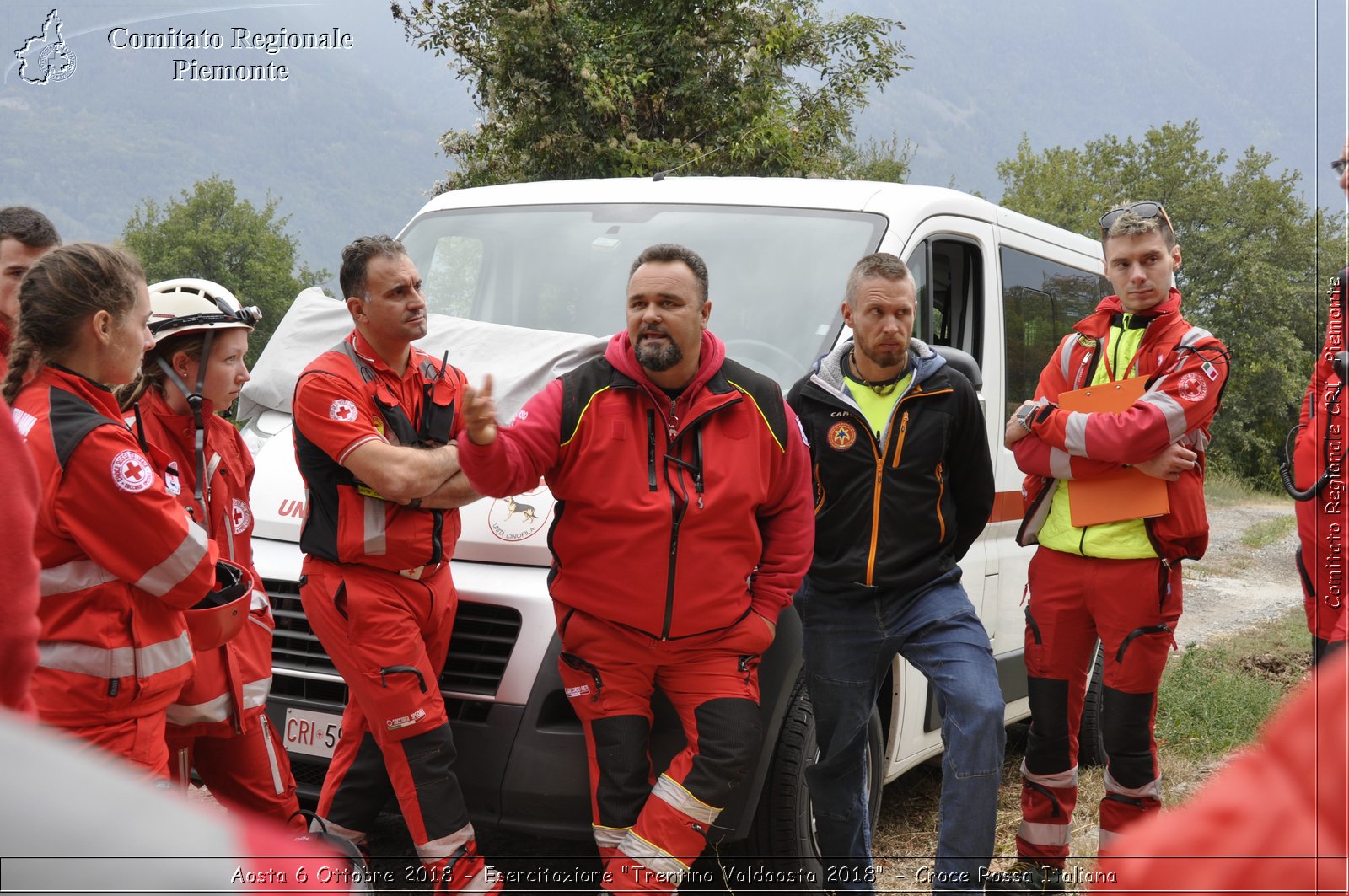 Aosta 6 Ottobre 2018 - Esercitazione "Trentino Valdaosta 2018" - Croce Rossa Italiana- Comitato Regionale del Piemonte