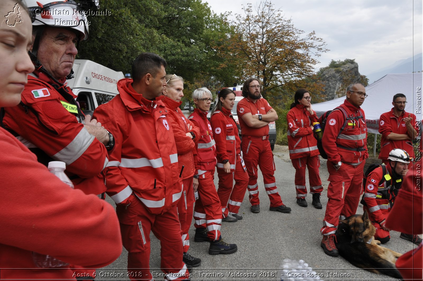 Aosta 6 Ottobre 2018 - Esercitazione "Trentino Valdaosta 2018" - Croce Rossa Italiana- Comitato Regionale del Piemonte