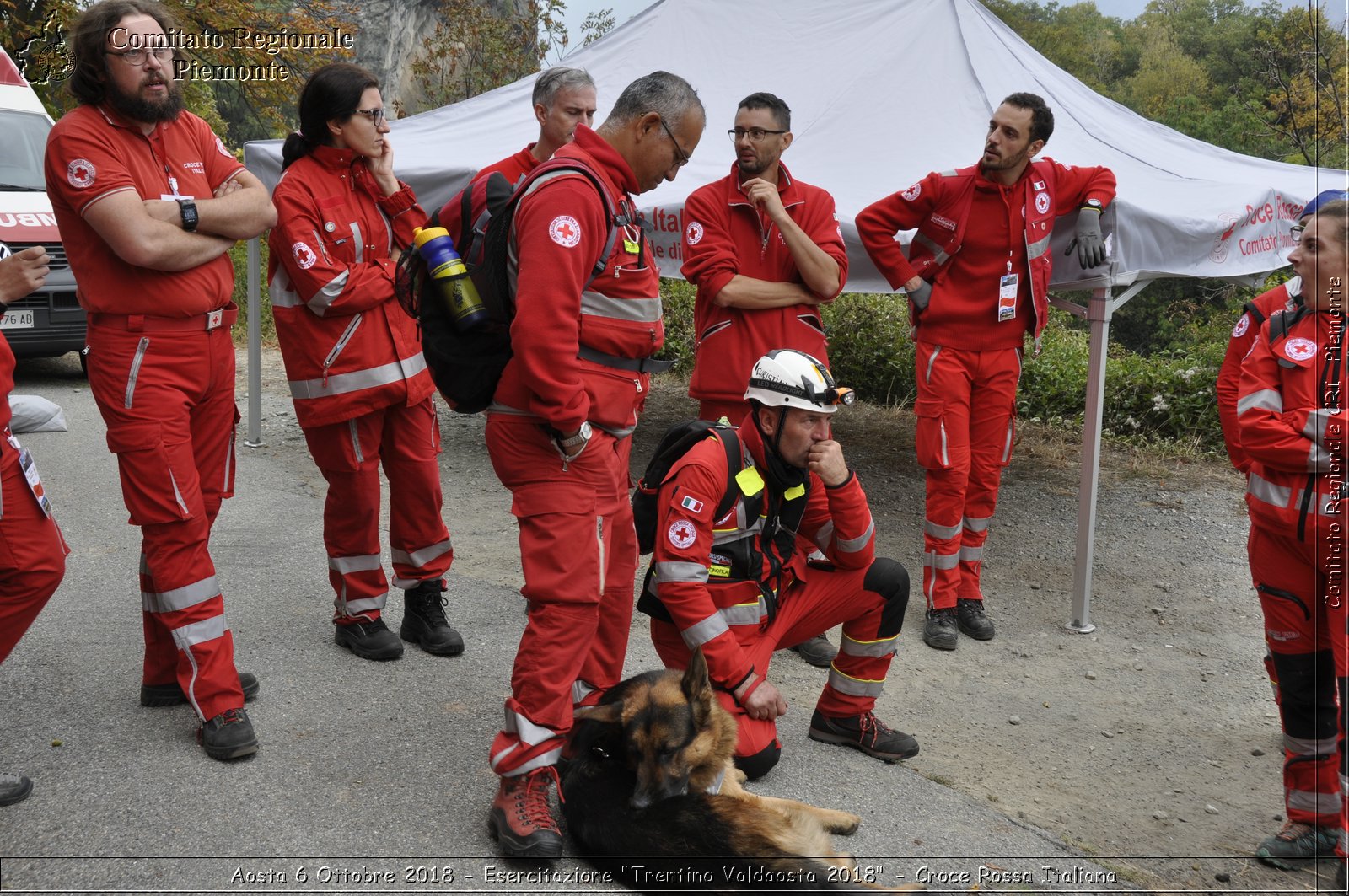 Aosta 6 Ottobre 2018 - Esercitazione "Trentino Valdaosta 2018" - Croce Rossa Italiana- Comitato Regionale del Piemonte