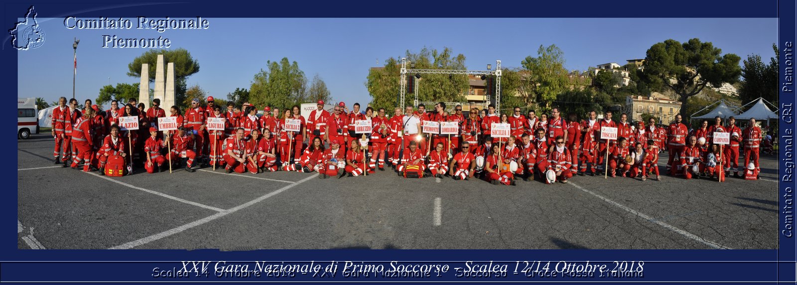 Scalea 14 Ottobre 2018 - XXV Gara Nazionale 1 Soccorso - Croce Rossa Italiana- Comitato Regionale del Piemonte