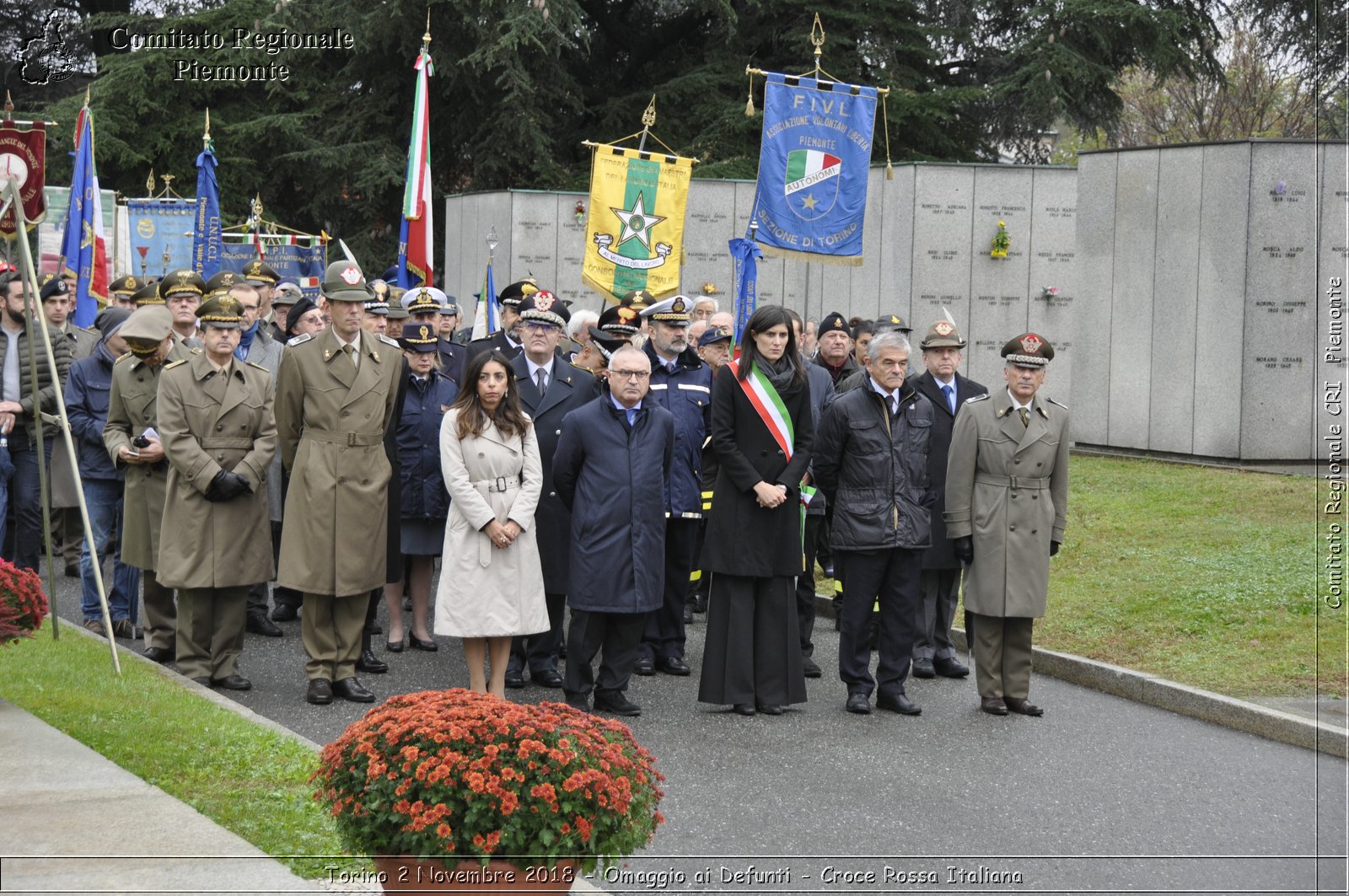 Torino 2 Novembre 2018 - Omaggio ai Defunti - Croce Rossa Italiana- Comitato Regionale del Piemonte