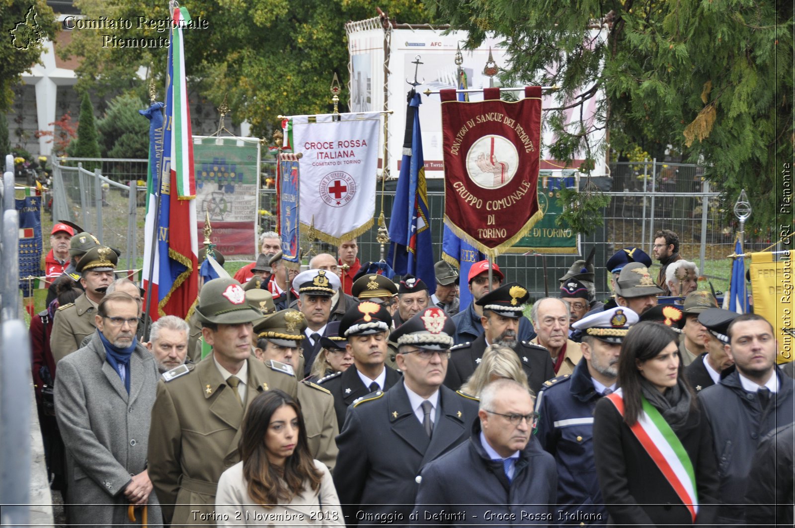 Torino 2 Novembre 2018 - Omaggio ai Defunti - Croce Rossa Italiana- Comitato Regionale del Piemonte