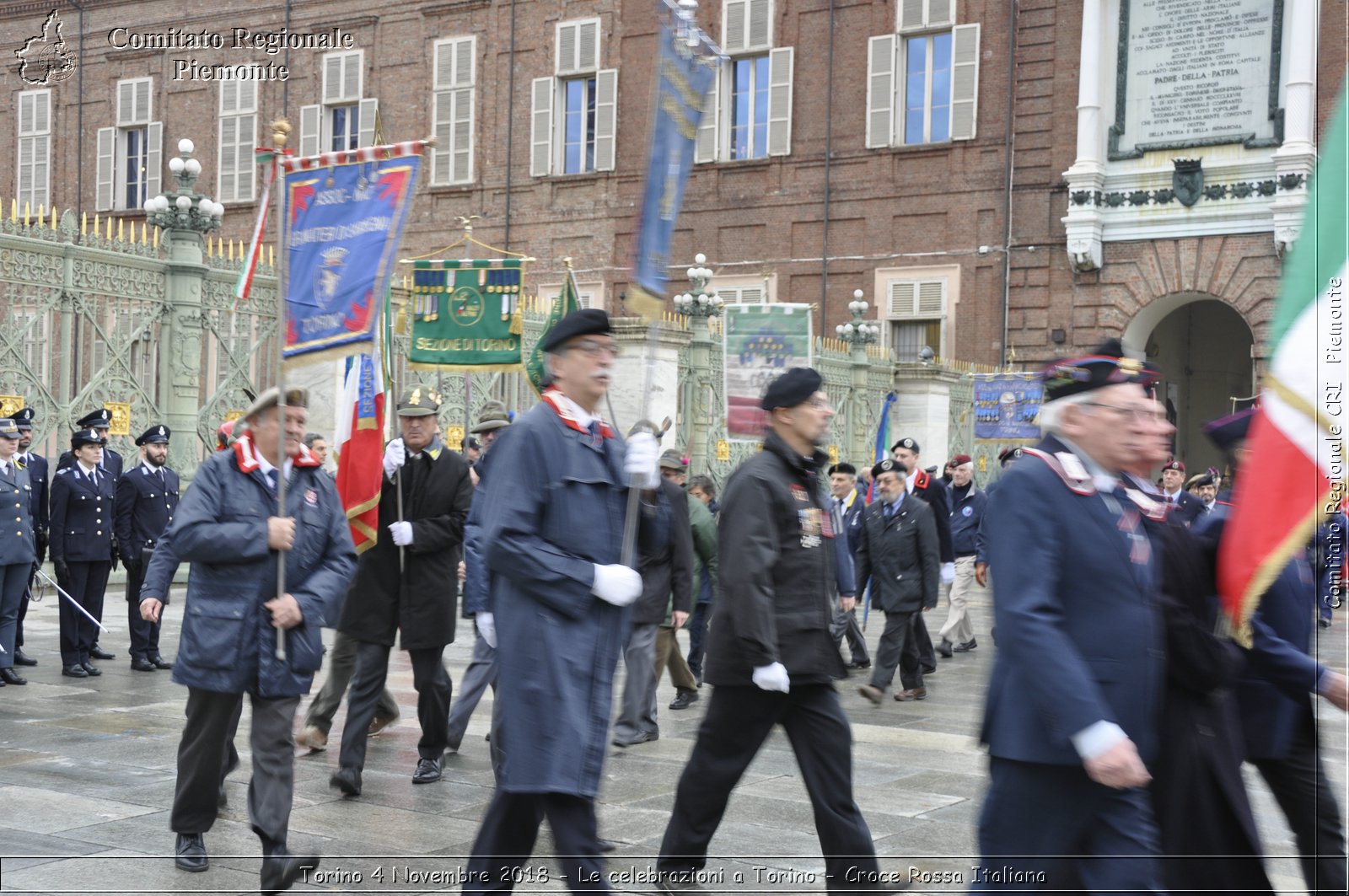 Torino 4 Novembre 2018 - Le celebrazioni a Torino - Croce Rossa Italiana- Comitato Regionale del Piemonte