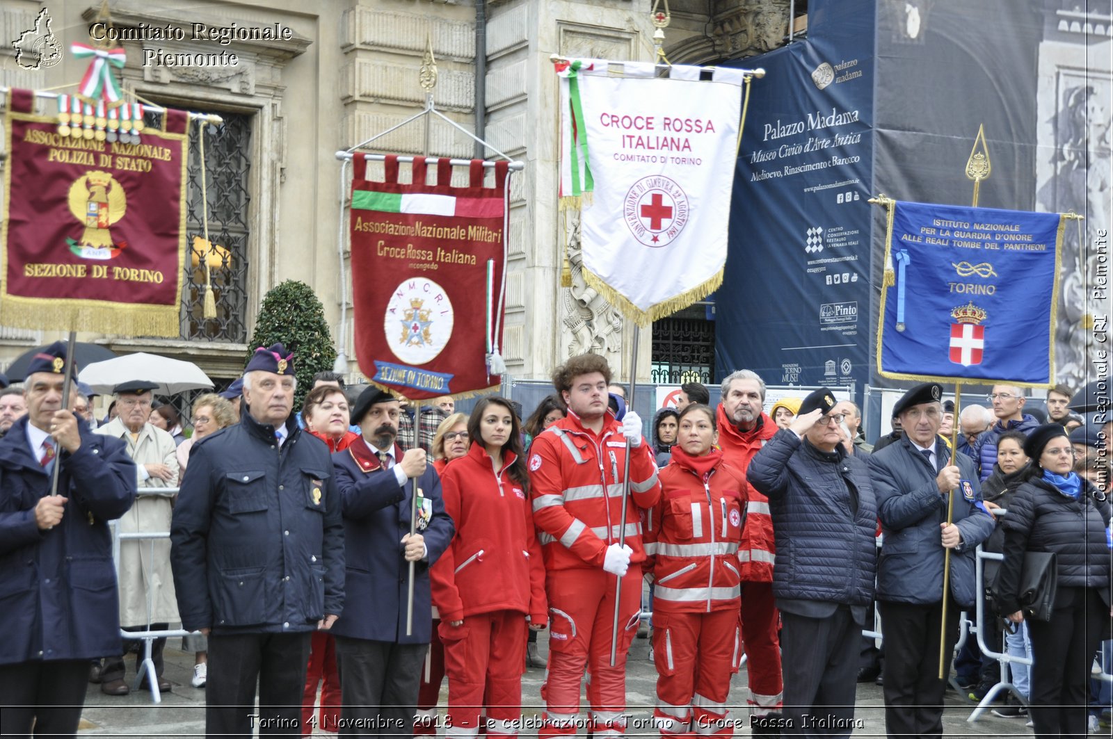 Torino 4 Novembre 2018 - Le celebrazioni a Torino - Croce Rossa Italiana- Comitato Regionale del Piemonte