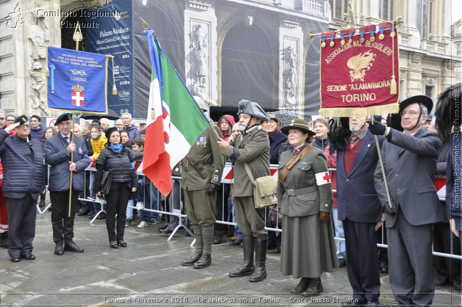 Torino 4 Novembre 2018 - Le celebrazioni a Torino - Croce Rossa Italiana- Comitato Regionale del Piemonte