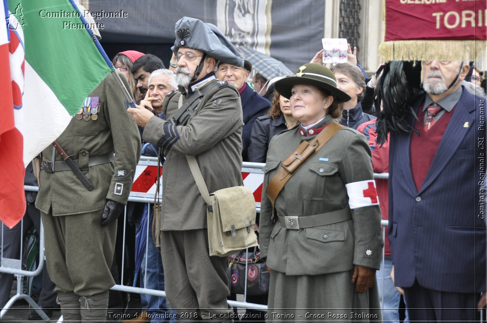 Torino 4 Novembre 2018 - Le celebrazioni a Torino - Croce Rossa Italiana- Comitato Regionale del Piemonte