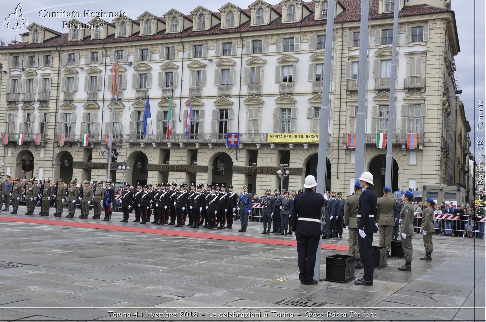 Torino 4 Novembre 2018 - Le celebrazioni a Torino - Croce Rossa Italiana- Comitato Regionale del Piemonte