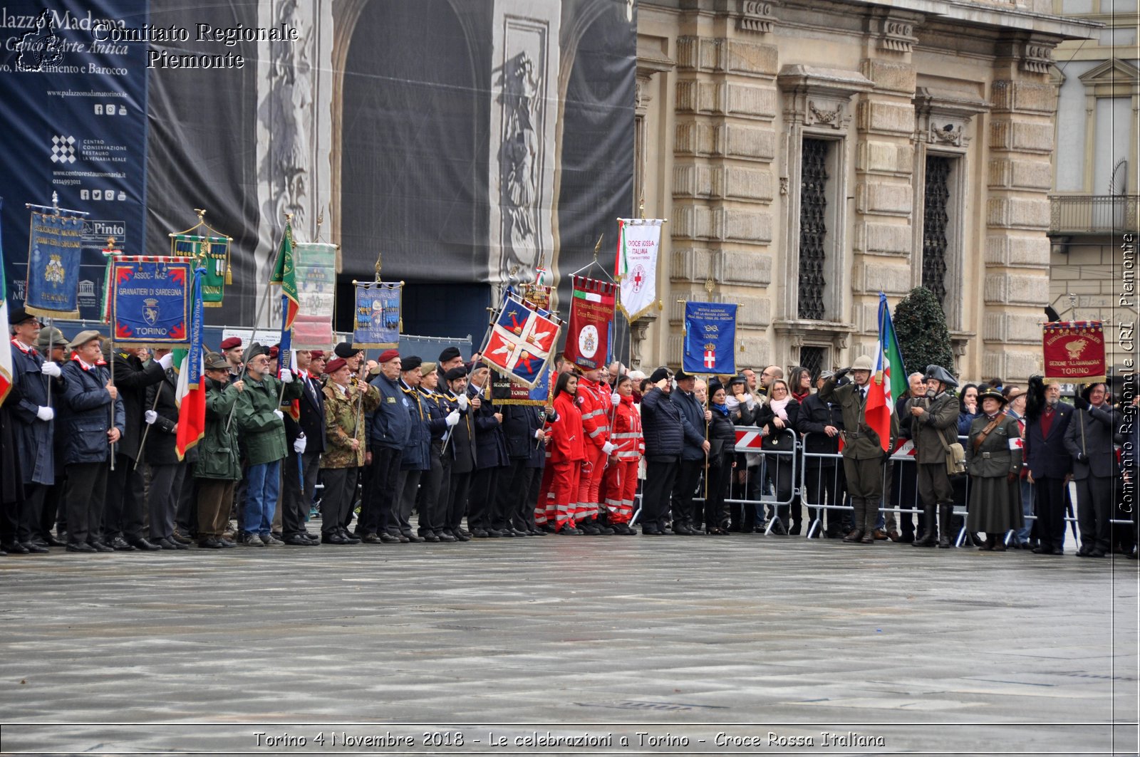 Torino 4 Novembre 2018 - Le celebrazioni a Torino - Croce Rossa Italiana- Comitato Regionale del Piemonte