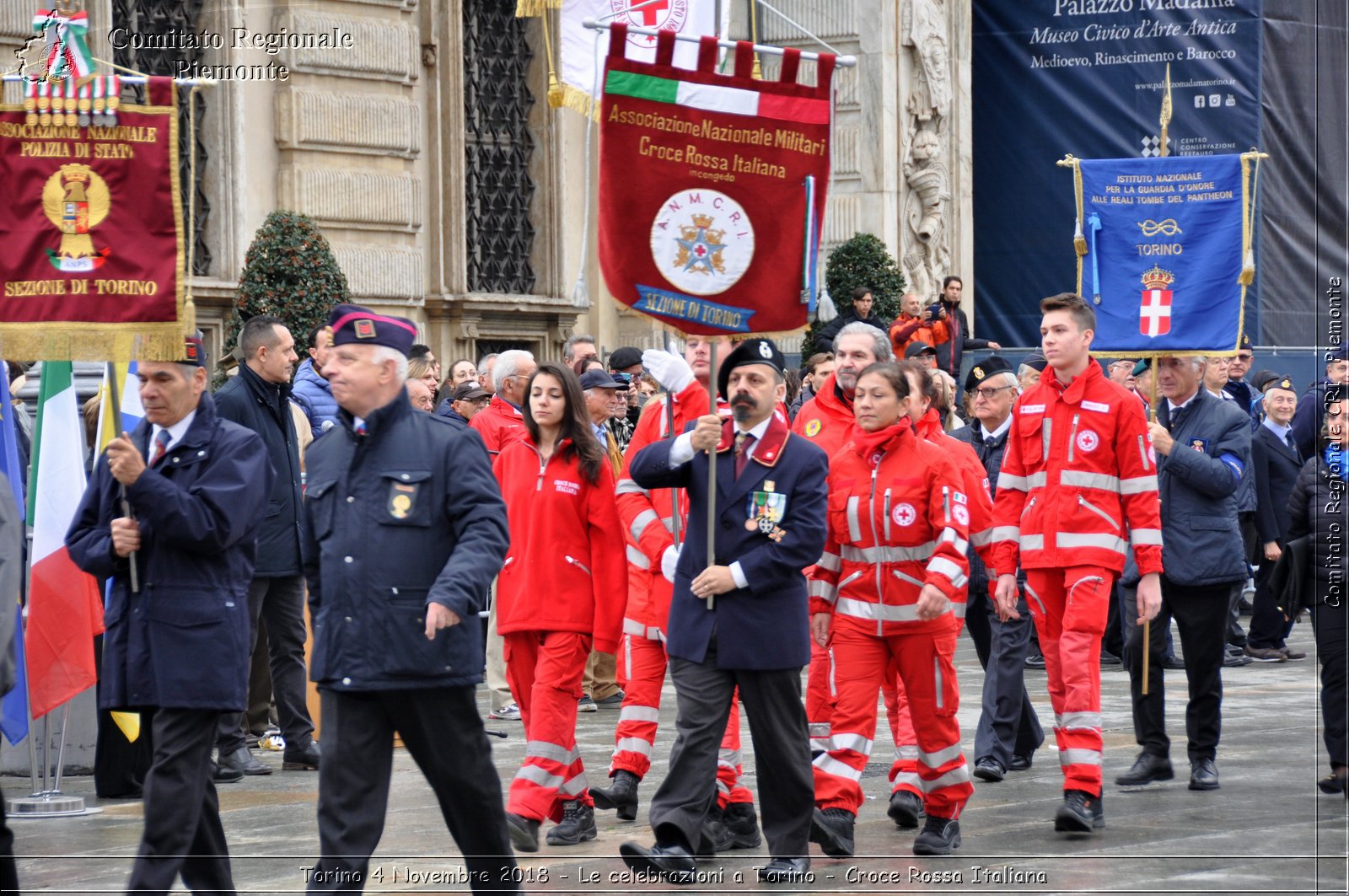 Torino 4 Novembre 2018 - Le celebrazioni a Torino - Croce Rossa Italiana- Comitato Regionale del Piemonte