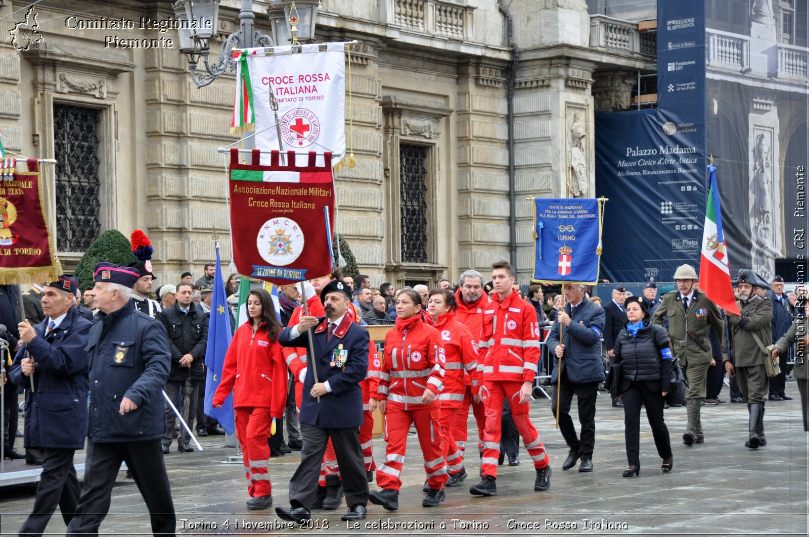 Torino 4 Novembre 2018 - Le celebrazioni a Torino - Croce Rossa Italiana- Comitato Regionale del Piemonte