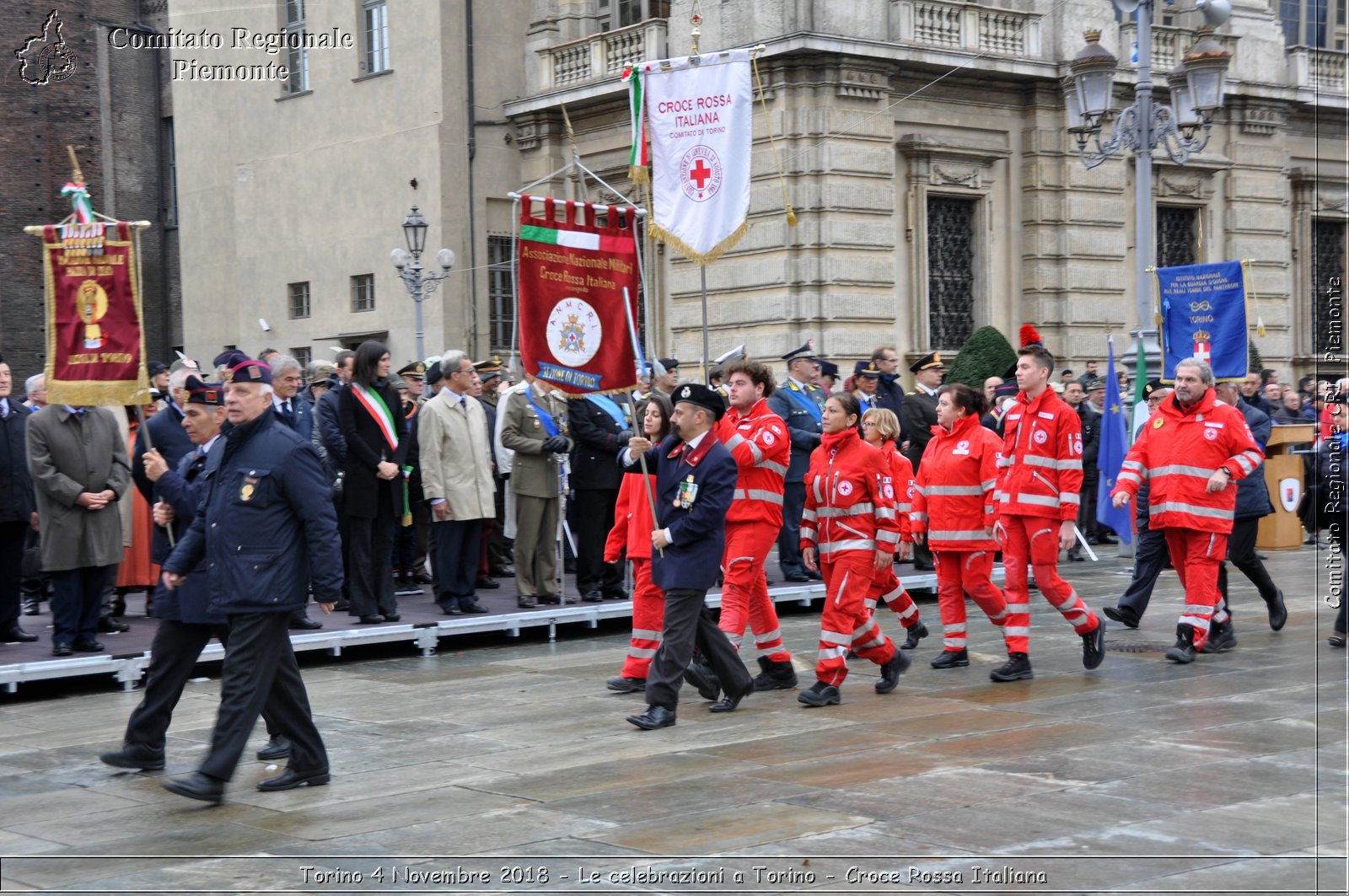 Torino 4 Novembre 2018 - Le celebrazioni a Torino - Croce Rossa Italiana- Comitato Regionale del Piemonte