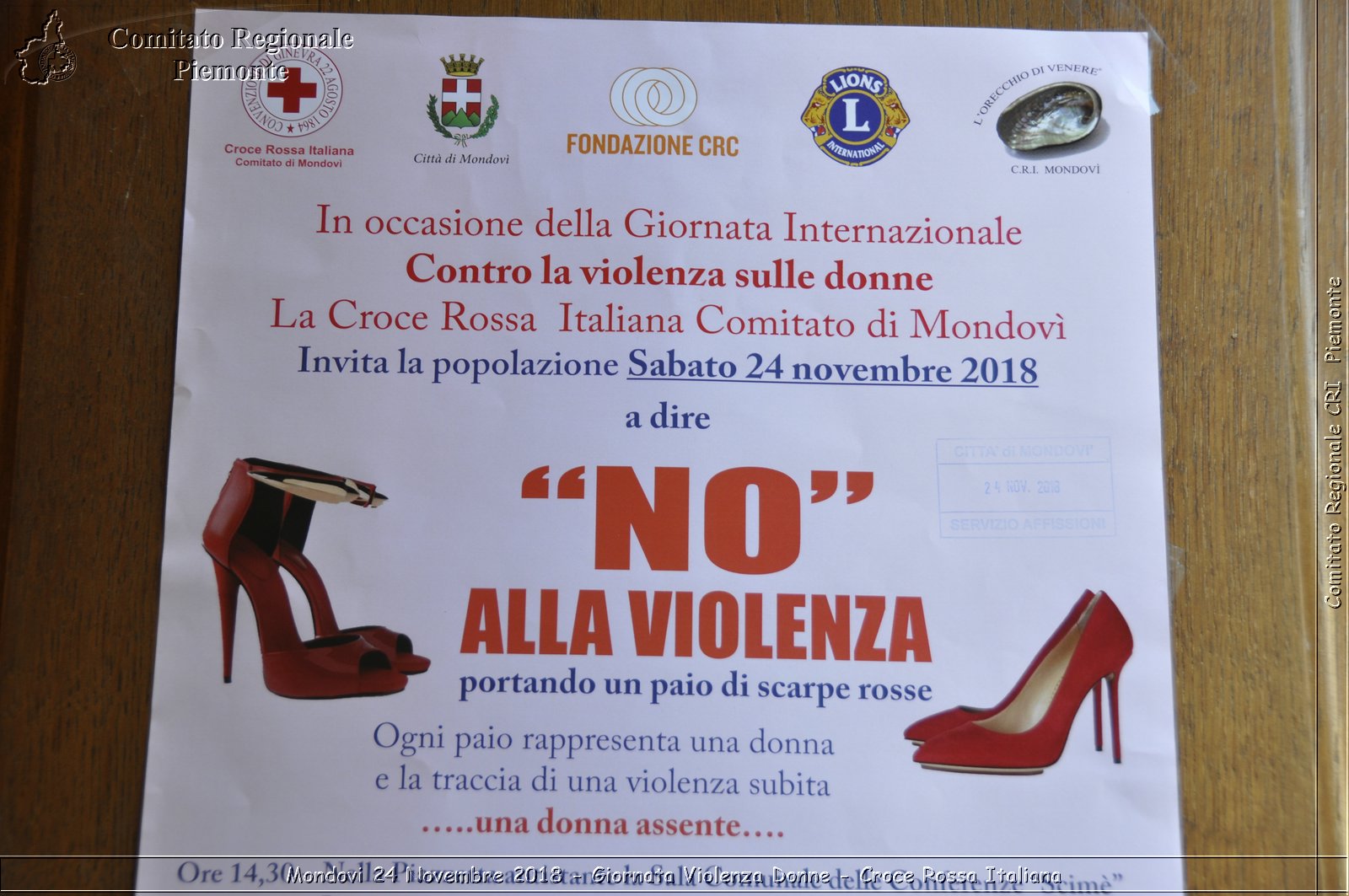 Mondovi 24 Novembre 2018 - Giornata Violenza Donne - Croce Rossa Italiana- Comitato Regionale del Piemonte