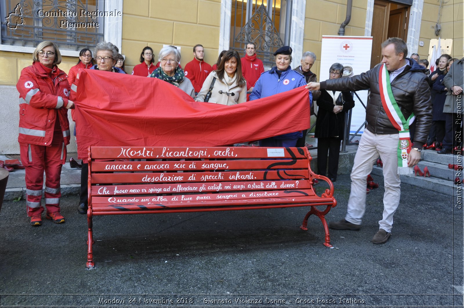 Mondovi 24 Novembre 2018 - Giornata Violenza Donne - Croce Rossa Italiana- Comitato Regionale del Piemonte