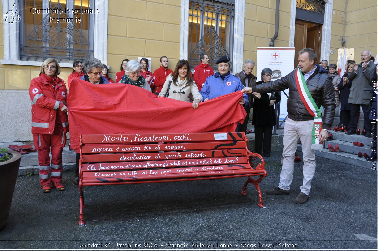 Mondovi 24 Novembre 2018 - Giornata Violenza Donne - Croce Rossa Italiana- Comitato Regionale del Piemonte