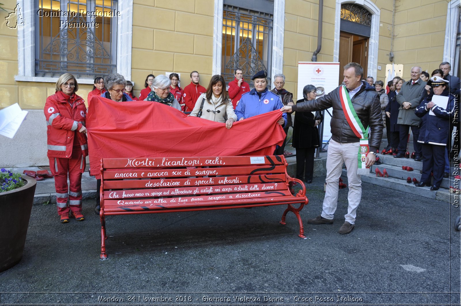 Mondovi 24 Novembre 2018 - Giornata Violenza Donne - Croce Rossa Italiana- Comitato Regionale del Piemonte