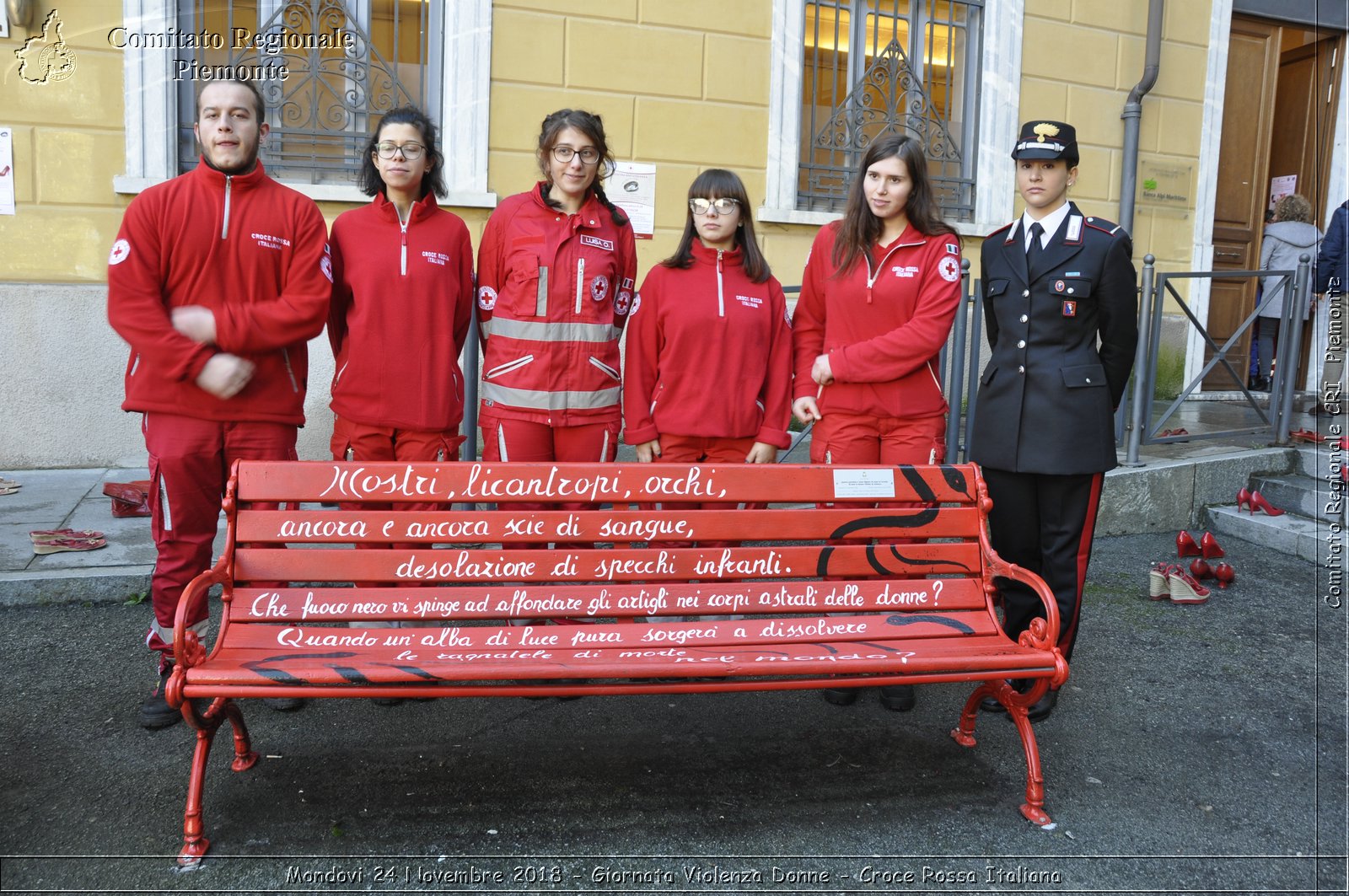 Mondovi 24 Novembre 2018 - Giornata Violenza Donne - Croce Rossa Italiana- Comitato Regionale del Piemonte