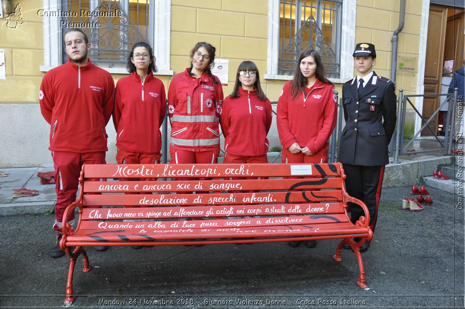 Mondovi 24 Novembre 2018 - Giornata Violenza Donne - Croce Rossa Italiana- Comitato Regionale del Piemonte