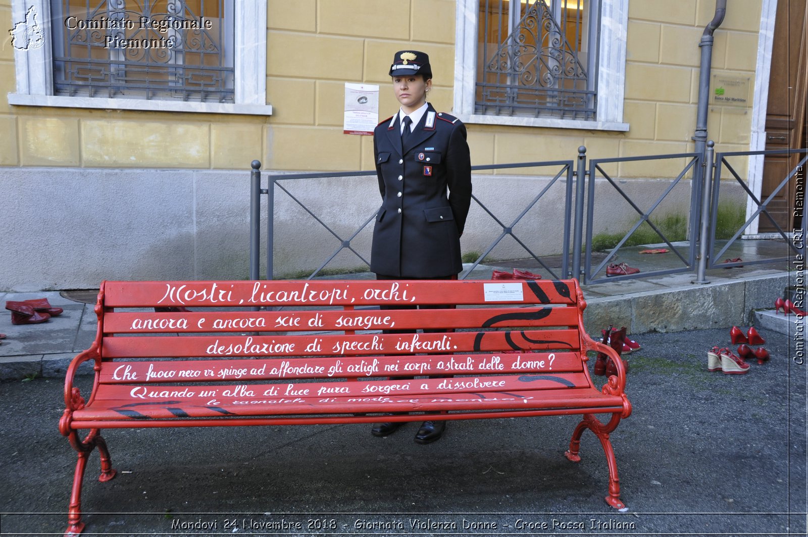 Mondovi 24 Novembre 2018 - Giornata Violenza Donne - Croce Rossa Italiana- Comitato Regionale del Piemonte